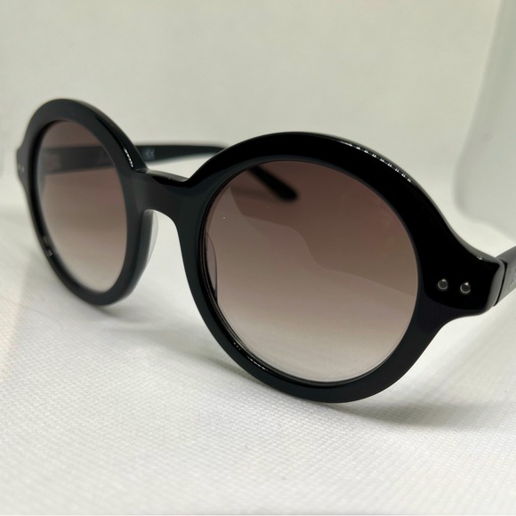 COPY - Sam Edelman Vintage Round Black Plastic Sunglasses, EUC, no call outs - Picture 1 of 6